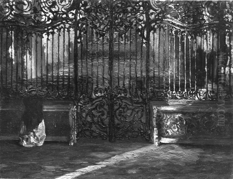 Kircheninneres Oil Painting by Adolph von Menzel