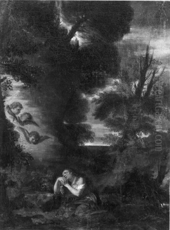 Hl. Magdalena Oil Painting by Sisto Badalocchio