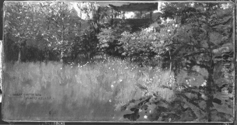 Im Garten des Kunstlers Oil Painting by Albert von Keller