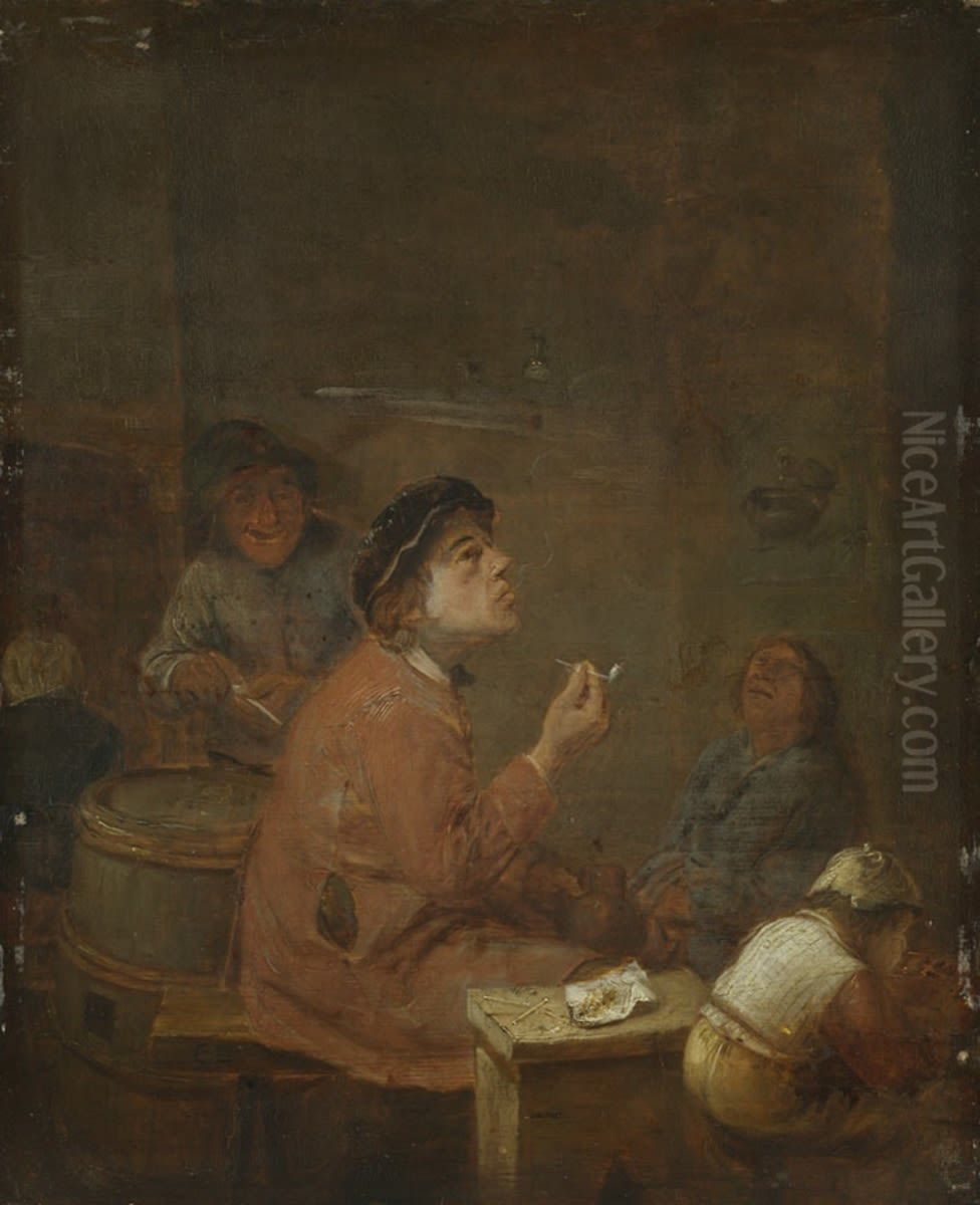 Rauchende Bauern Oil Painting by Joos van Craesbeeck