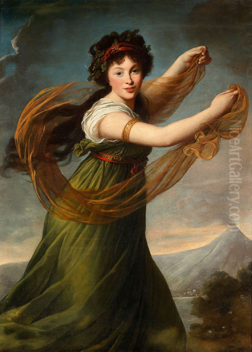 Portrait of Pelagie Sapiezyna nee Potocka Oil Painting by Elisabeth Louise Vigee Le Brun