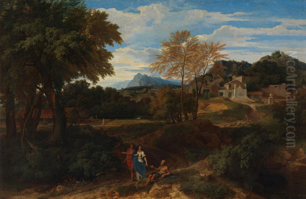 Klassische Landschaft Oil Painting by Jean-Francois Millet