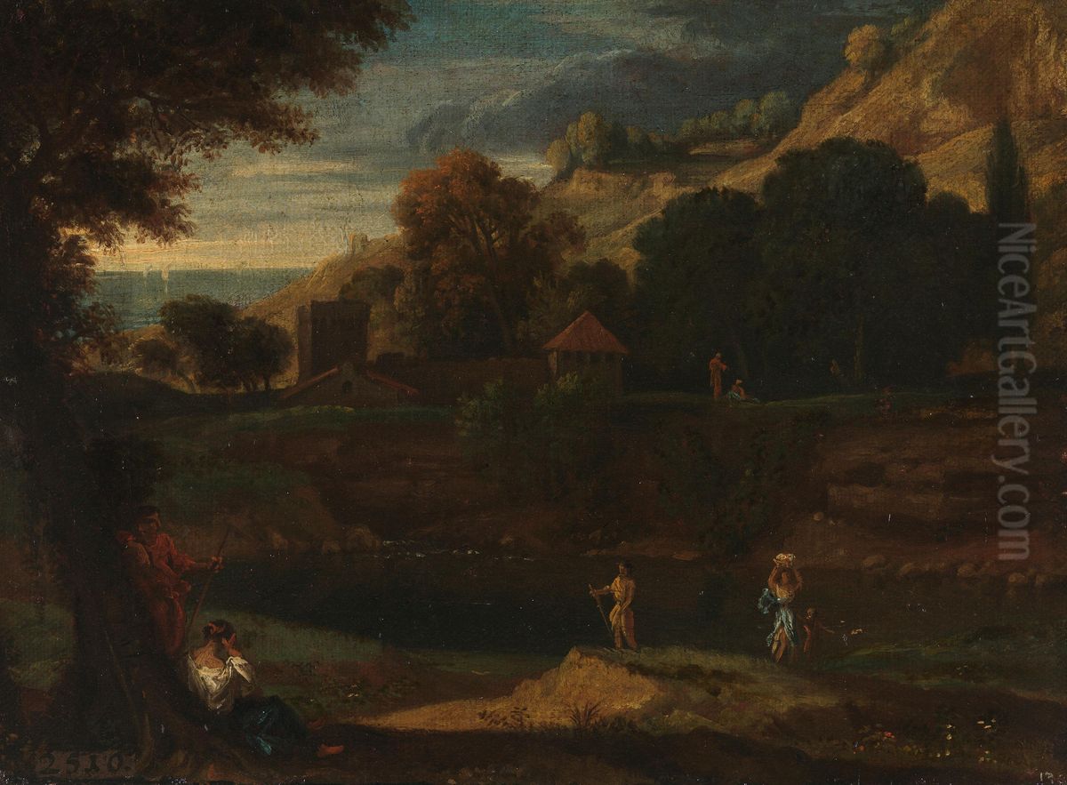 Klassische Landschaft Oil Painting by Jean-Francois Millet