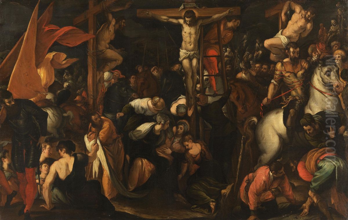 Kreuzigung Christi Oil Painting by Jacopo Tintoretto
