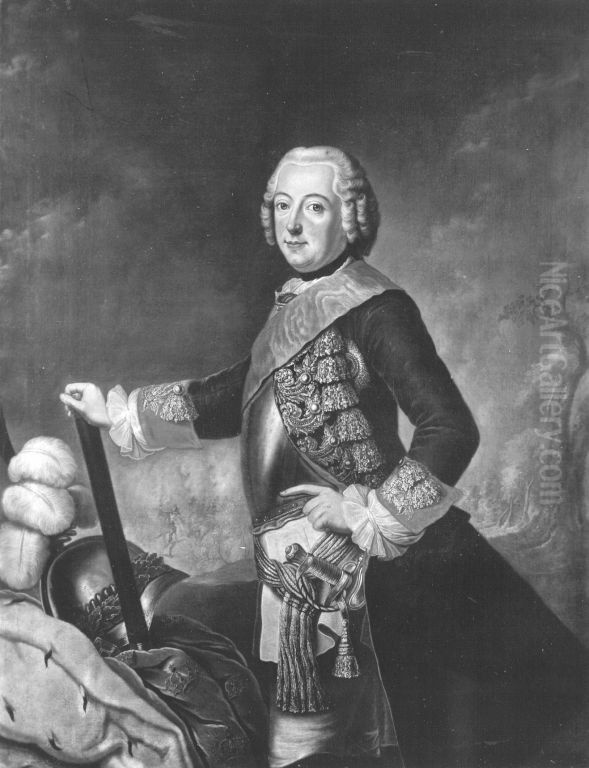 Friedrich II. der Grosse Oil Painting by Antoine Pesne