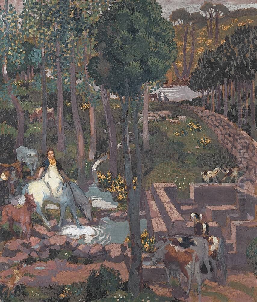 Gallische Herdengottin Oil Painting by Maurice Denis