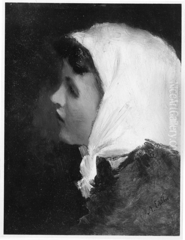 Junges Madchen Oil Painting by Adolf Echtler