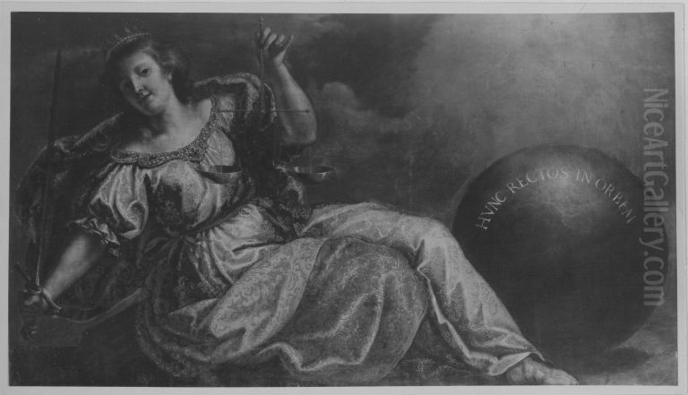 Justitia (Hunc rectos in orbem) Oil Painting by Antonio Triva