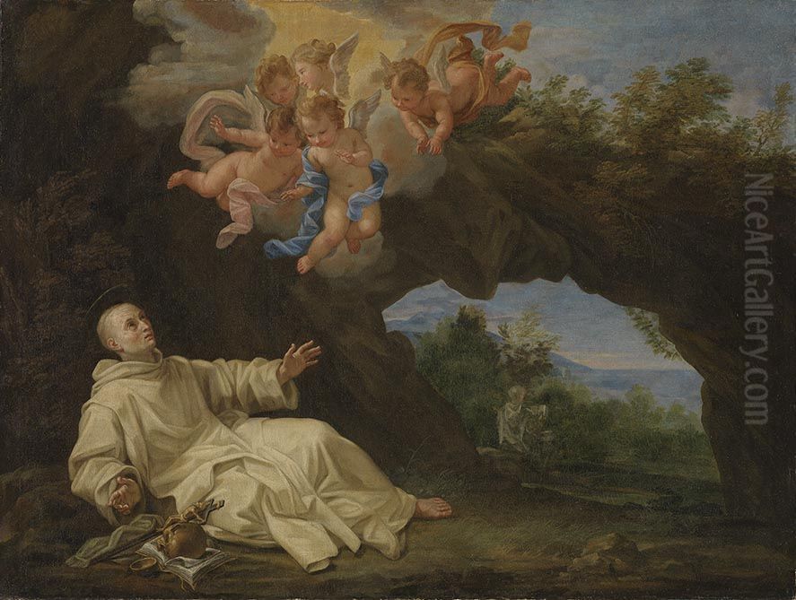 Hl. Bruno Oil Painting by Cristoforo Unterperger