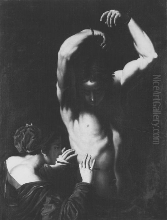 Hl. Sebastian Oil Painting by Caravaggio