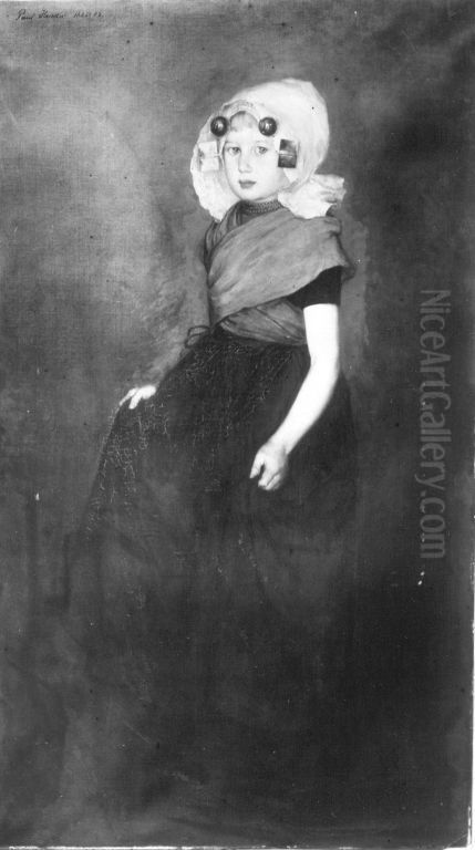 Hollandisches Madchen Oil Painting by Paul Hoecker