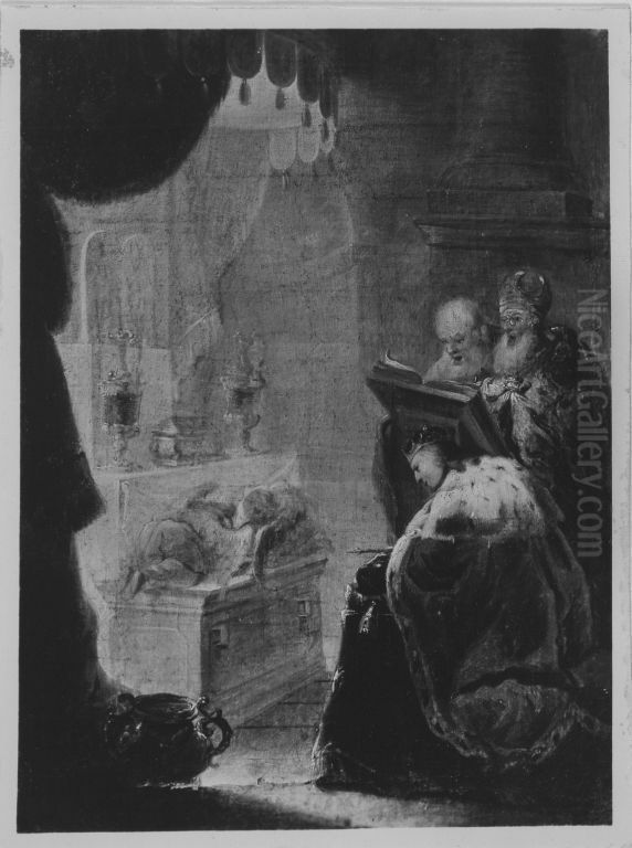 Salomons Gebet zur Tempeleinweihung Oil Painting by Januarius Zick