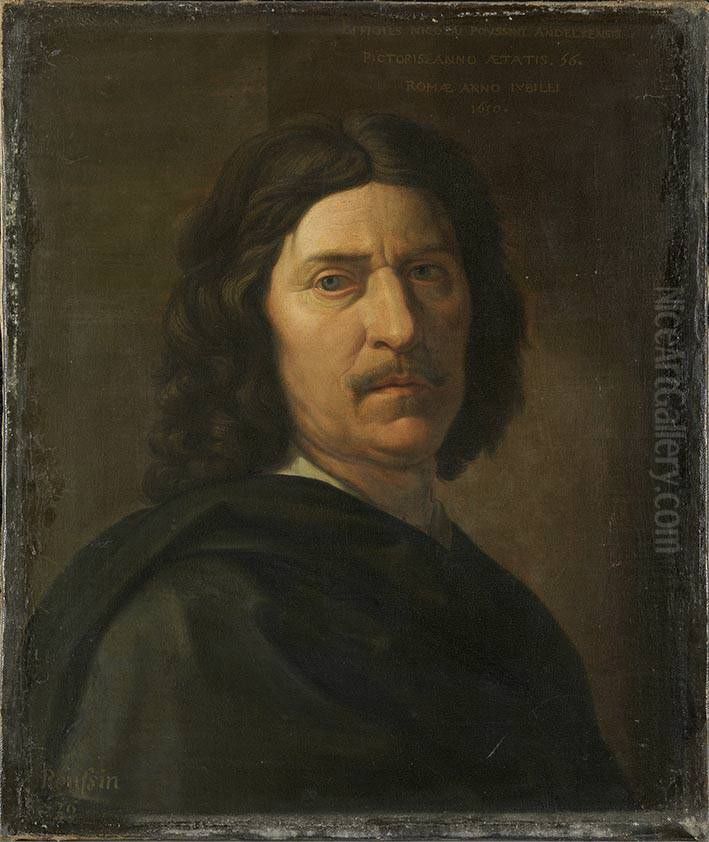 Selbstbildnis Oil Painting by Nicolas Poussin