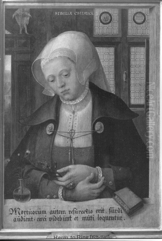 Sibylla Chimica Oil Painting by Hermann Tom Ring