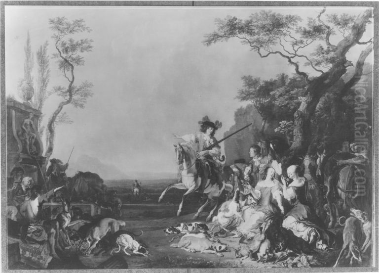 Rast nach der Jagd Oil Painting by Abraham Danielsz. Hondius