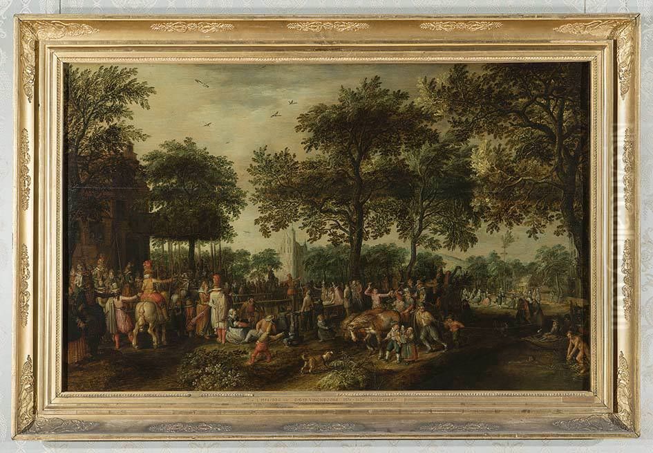Volksfest Oil Painting by David Vinckboons I