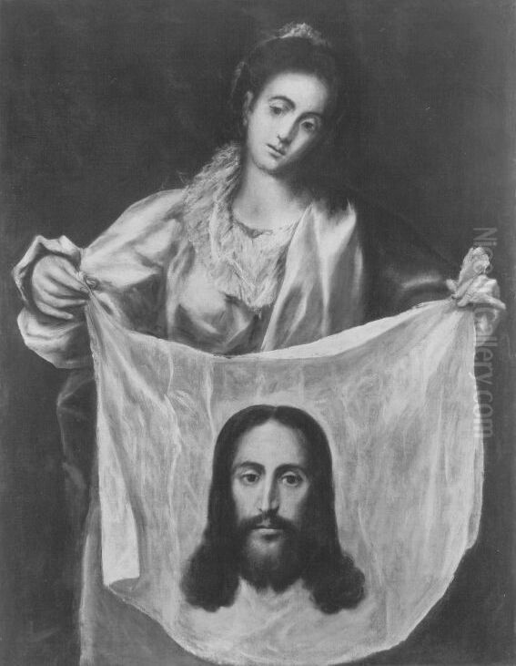Saint Veronica Holding the Veil Oil Painting by El Greco