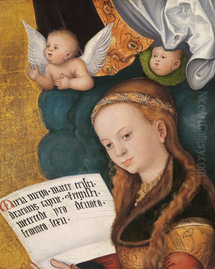 Hl. Margaretha Oil Painting by Lucas Cranach the Elder