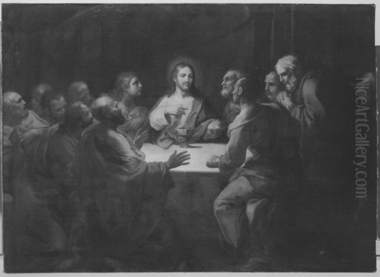 Das letzte Abendmahl Oil Painting by Jacopo Amigoni