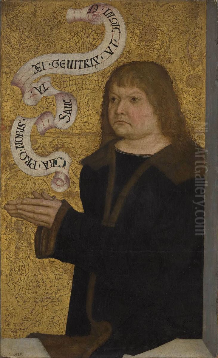 Stifterbildnis des Hans Funk Oil Painting by Bernhard Strigel