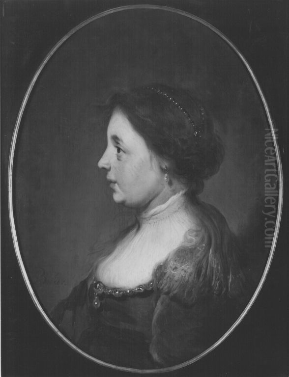 Brustbild einer Frau Oil Painting by Jacob Adriaensz Backer