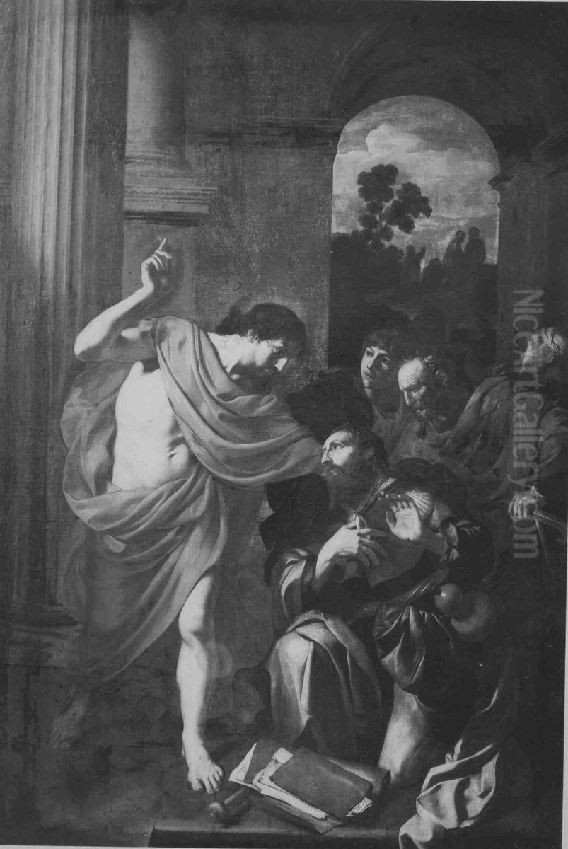 Christus erscheint Jakobus Oil Painting by Gerard Douffet