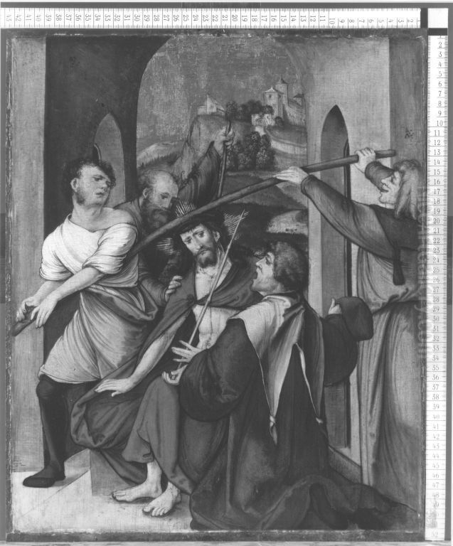 Dornenkronung Christi Oil Painting by Hans Leonhard Schaufelein