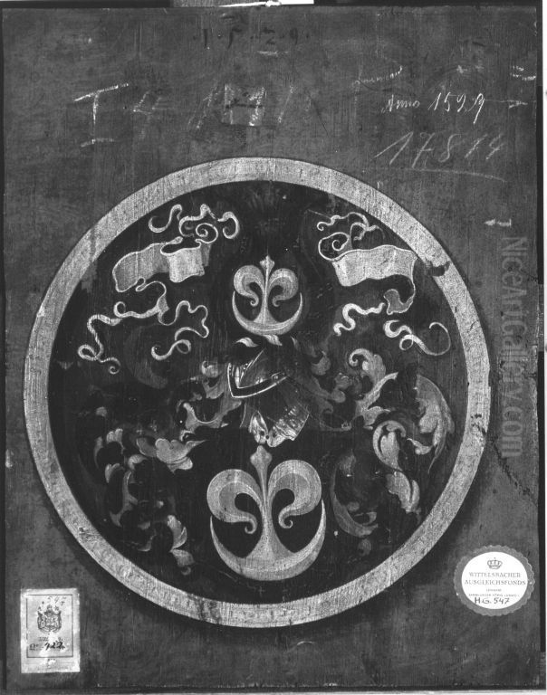 Schiebedeckel zum Bildnis Ronner (WAF 547 a) Oil Painting by Hans Maler Zu Schwaz