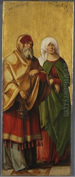 Die hll. Zacharias und Elisabeth Oil Painting by Hans von Kulmbach
