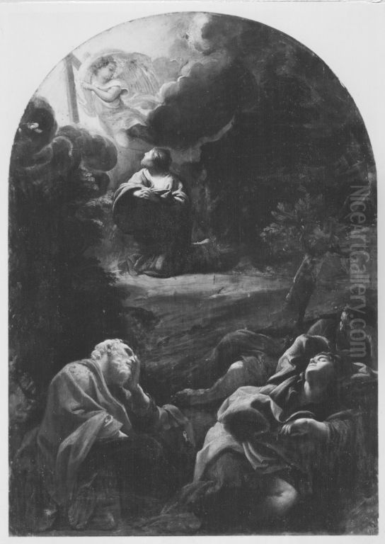 Christus am Olberg Oil Painting by Sisto Badalocchio