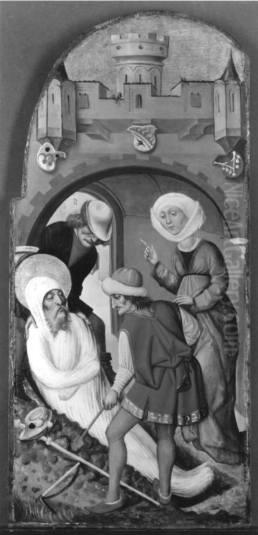 Bestattung des Apostels Jakobus d. A. Oil Painting by Jan Polack