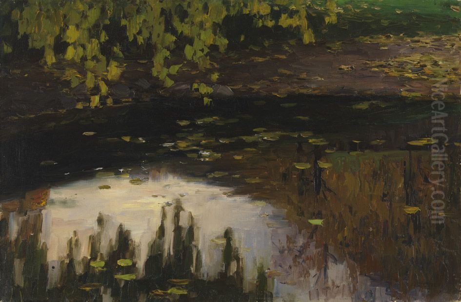 Maulbeerteich, Herbst Oil Painting by Alexander Koester