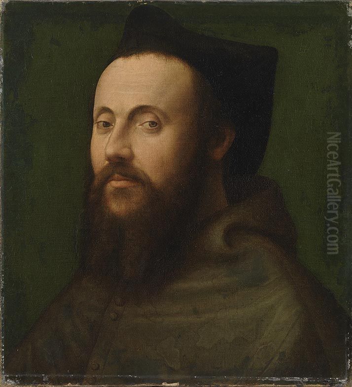 Brustbild eines Geistlichen Oil Painting by Sebastiano Del Piombo