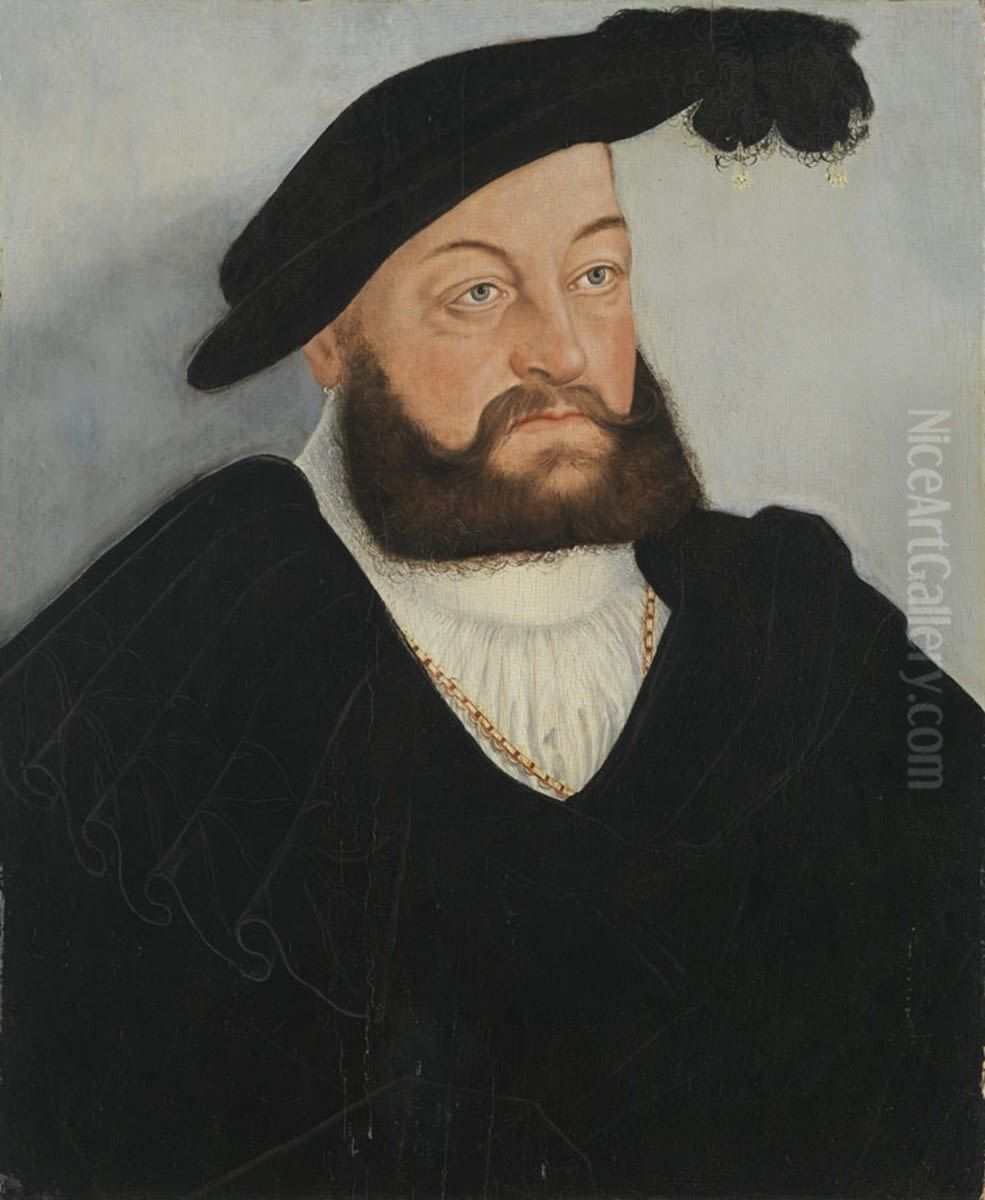 Johann, Duke of Saxony Oil Painting by Lucas The Younger Cranach