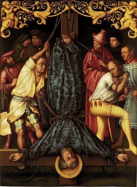 Martyrium des  hl. Petrus Oil Painting by Hans Holbein the Elder