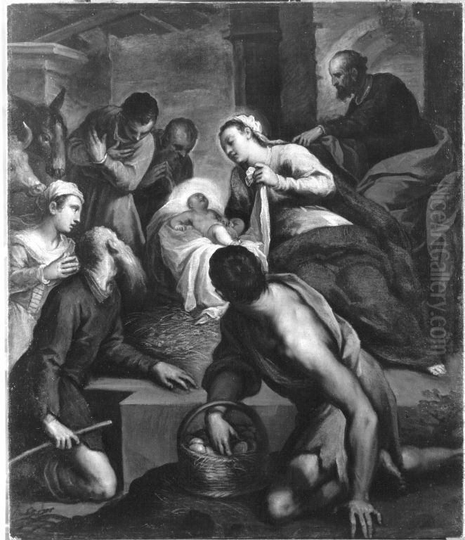 Anbetung der Hirten Oil Painting by Palma il Giovane