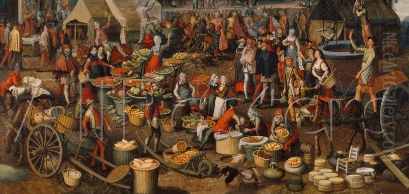 Marktszene (Fragment eines Ecce-homo) Oil Painting by Pieter Aertsen