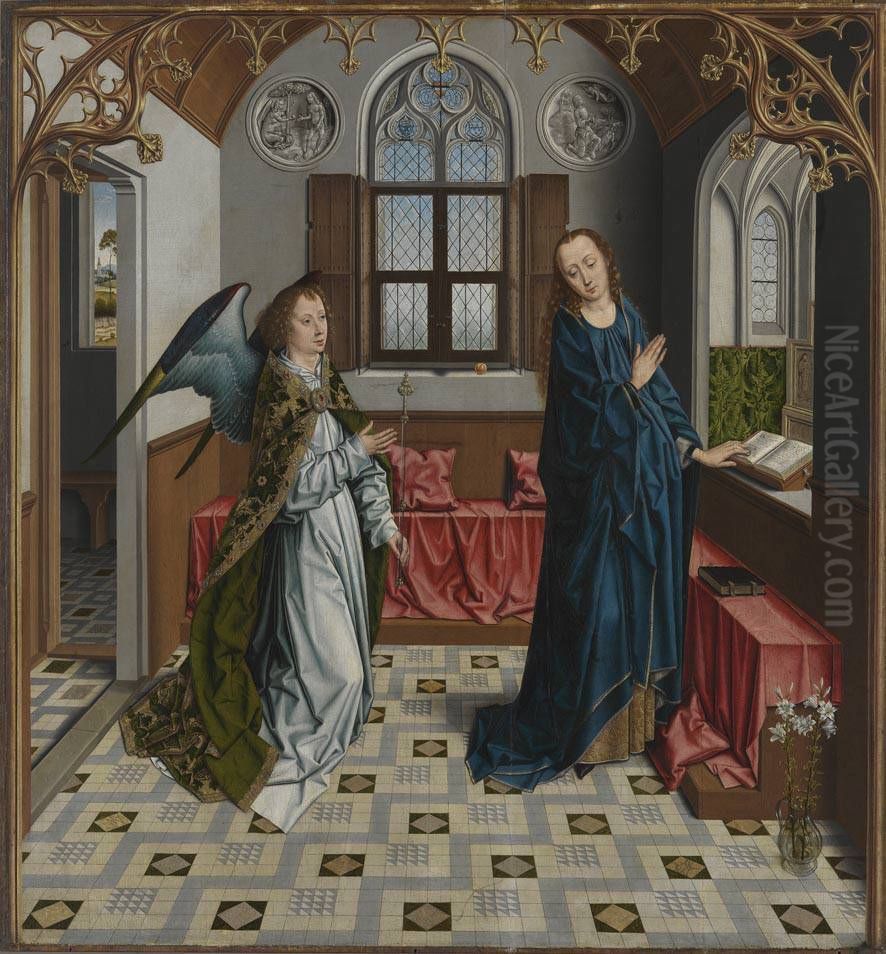 Verkundigung an Maria Oil Painting by Aelbrecht Bouts