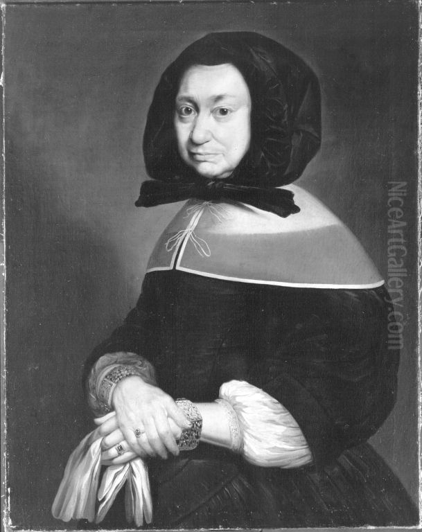 Bildnis einer Dame im Alter von 61 Jahren Oil Painting by Johann Heinrich Roos