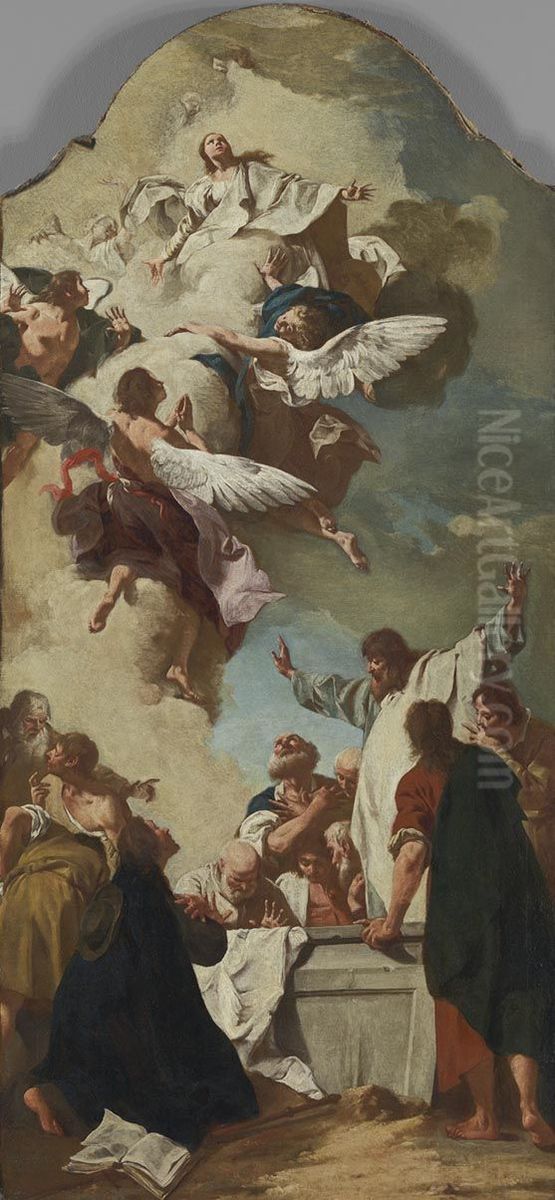 Himmelfahrt Mariens Oil Painting by Giovanni Battista Piazzetta