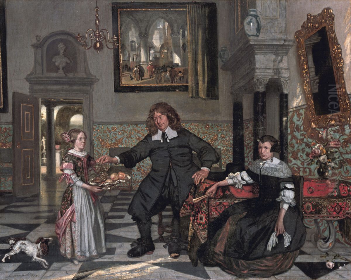 Familienbildnis Oil Painting by Emanuel de Witte