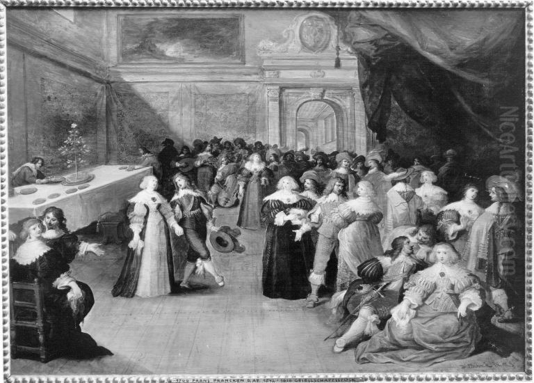 Musik- und Tanzgesellschaft Oil Painting by Frans Francken the Younger