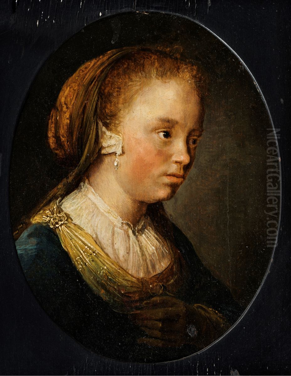 Portrait of a Girl Oil Painting by Gerrit Dou