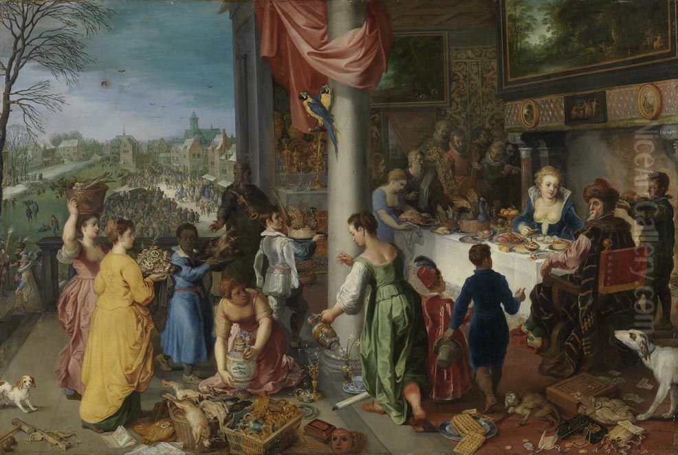 Der Winter Oil Painting by Jan Brughel