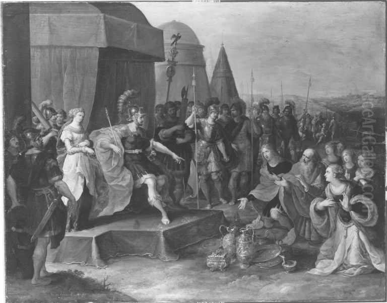 Enthaltsamkeit des Scipio Oil Painting by Frans Francken the Younger