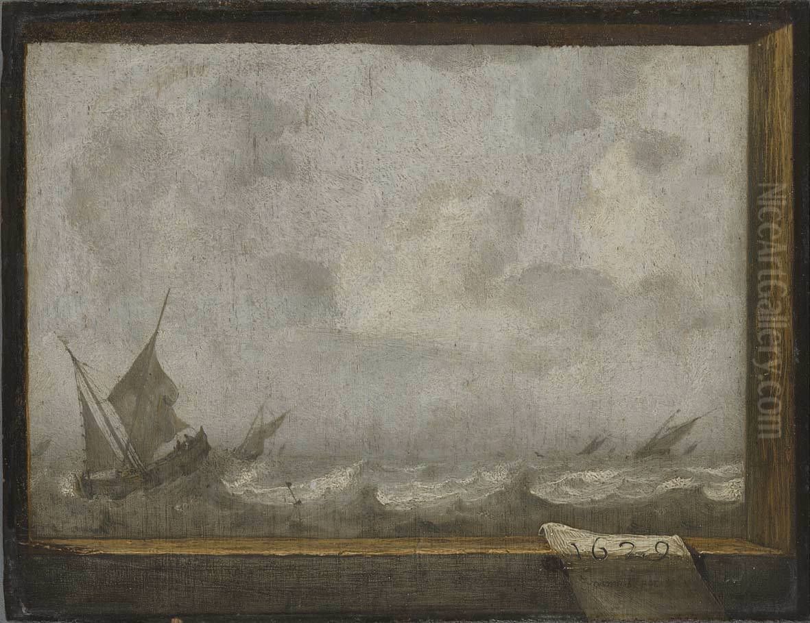 Sturmische See Oil Painting by Jan Porcellis