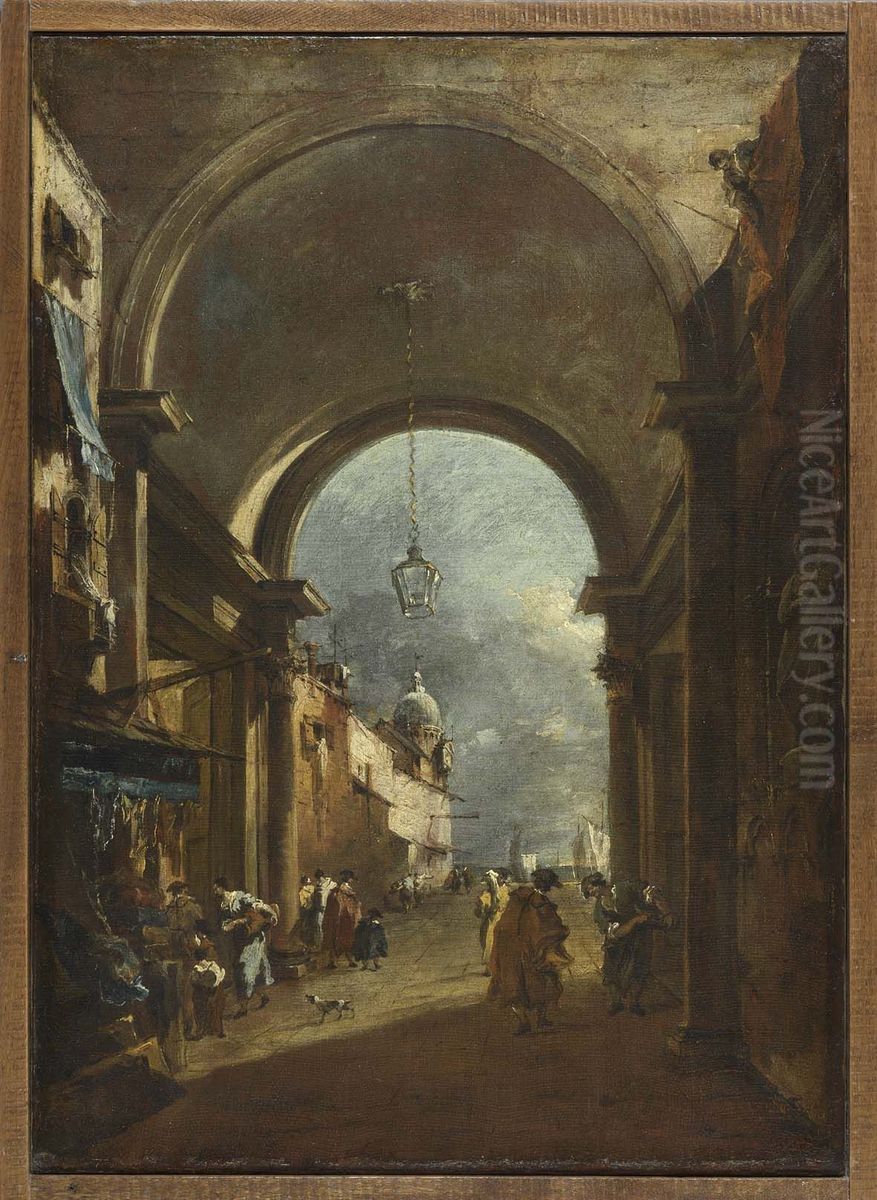 Tordurchblick Oil Painting by Francesco Guardi