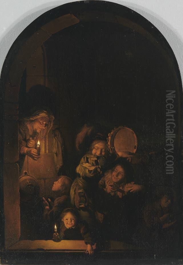 Nachtlicher Kinderschwank Oil Painting by Adriaen Van Der Werff
