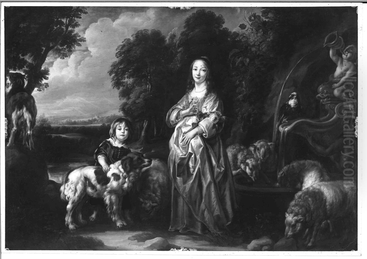 Landschaft mit Figurenstaffage Oil Painting by Jacob Jordaens