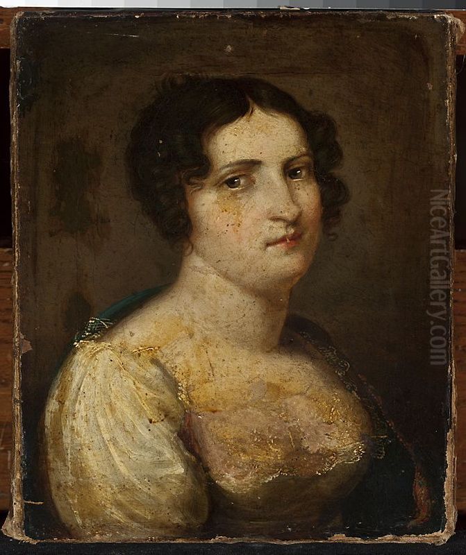 Portrait of Anna of Puczynskis Oil Painting by Jan Rustem
